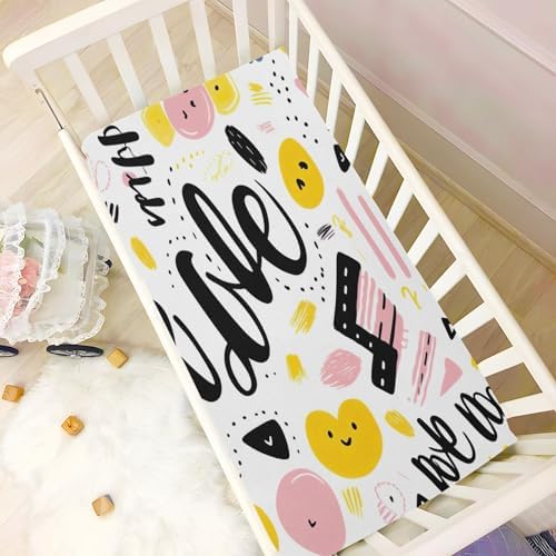 Wajiw Crib Sheets for Girls and Boys Soft Breathable Fitted 1
