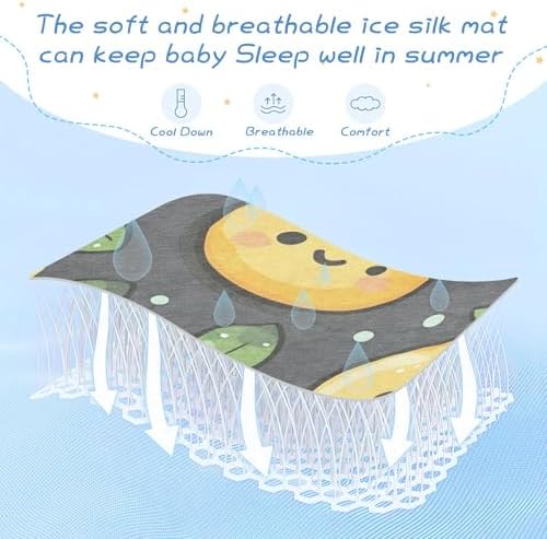 Cooling Baby Crib Mattress Pad 28x52 Ultra Soft Padded