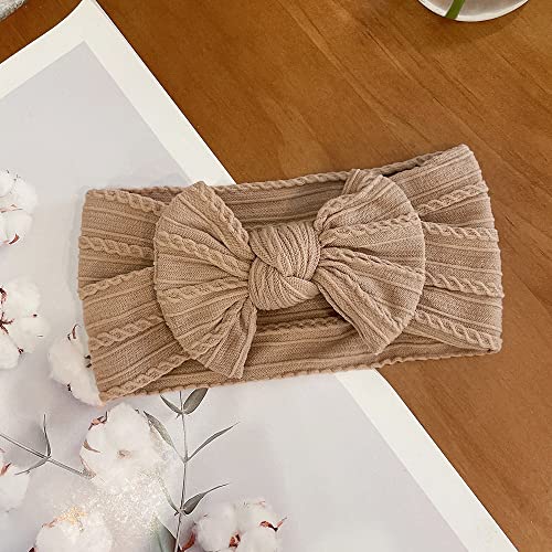 Jralon 12PCS Soft Nylon Headbands for Baby Girls