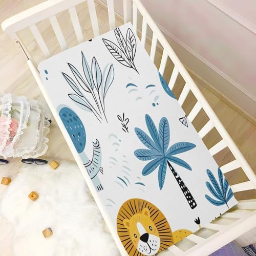 Wajiw Crib Sheets for Girls and Boys 28x52In