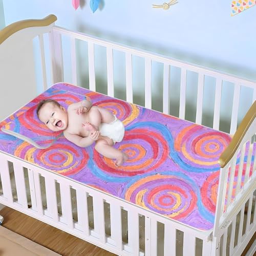 Bohemian Cooling Waterproof Mattress Pad 28x52 for Baby Toddler