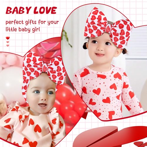 YanJie Baby Girl Headbands with Heart Print