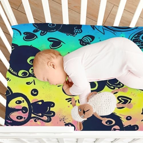 Wajiw Cute Animals Crib Sheets for Girls and Boys