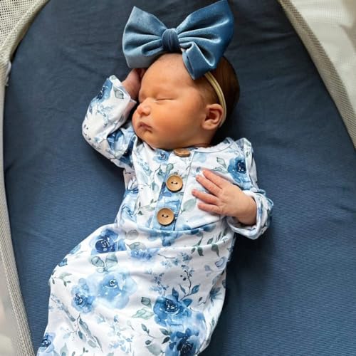 Esumun Baby Velvet Bow Headbands 4PCS