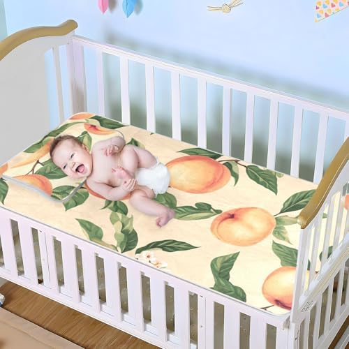 Funny Peach Cooling Mattress Pad Protector 28x52