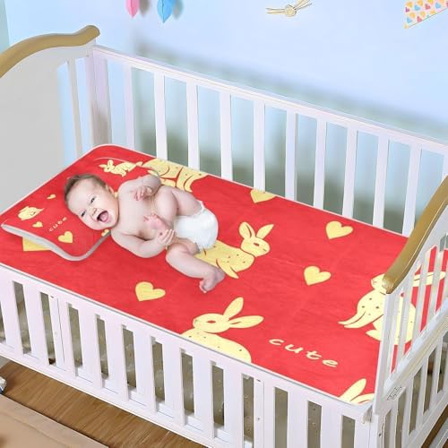 Cooling Rabbit Mattress Protector 28x52inch for Baby and Kids