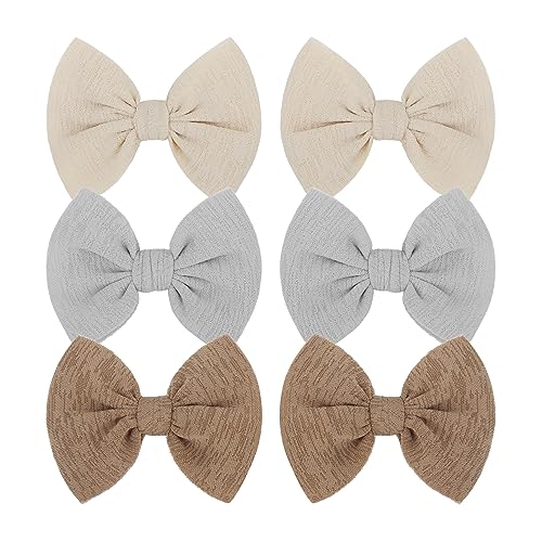 ONENINEDREAM Baby Girls Hair Bow Clips Set 6PCS