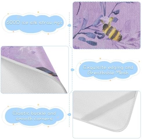Cooling Baby Fitted Mattress Pad 28x52 Reusable for Crib and Kids