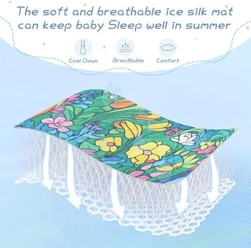 Cooling Baby Crib Mattress Pad 28x52in with Elastic Band