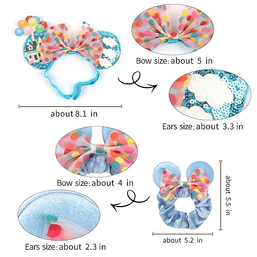 Rainbowdot Up-Headband Mouse Ears Headband for Girls and Women