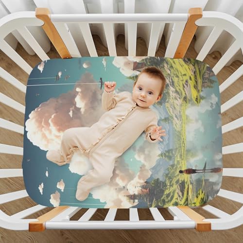 Wajiw Fairy Tale Crib Sheets for Girls and Boys