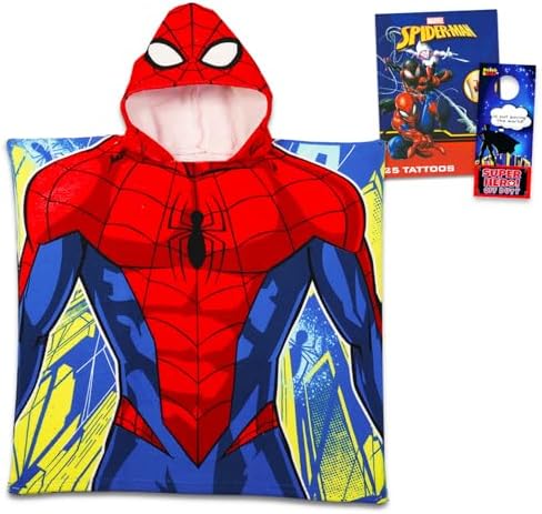 Spiderman Hooded Towel Set for Kids
