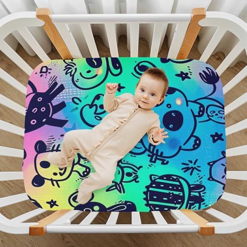 Wajiw Cute Animals Crib Sheets for Boys and Girls