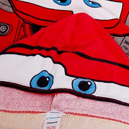 Disney Cars Hooded Towel 100 Cotton Poncho Wrap
