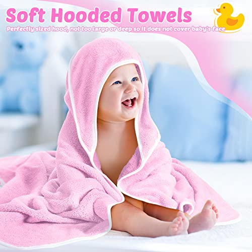 Reginary 4 Pack Hooded Towels for Baby