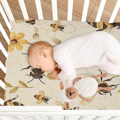 Wajiw Crib Sheets Soft Breathable Fitted Bedding for Standard and Toddler Mattresses