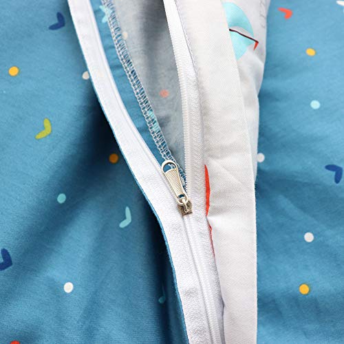 100 Cotton Crib Bedding Set Navy 3 Pcs