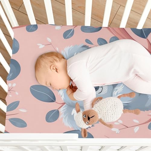 Wajiw Koala Crib Sheets Soft Breathable Fitted Sheets 28x52In