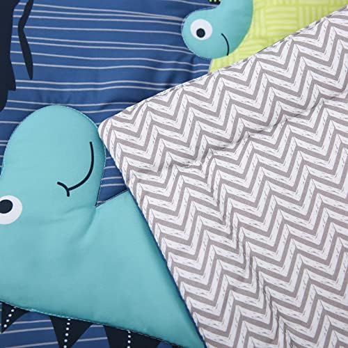 8-Piece Dinosaur Crib Bedding Set for Baby Boys