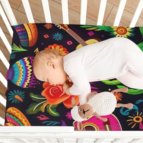 Wajiw Crib Sheets Soft Breathable Fitted for Standard Mattresses