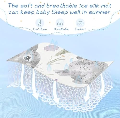 Cooling Baby Crib Mattress Pad 28x52 Inch