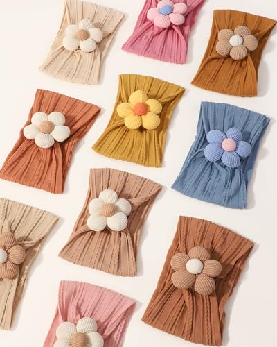Jollybows 3 Pcs Baby Girls Flower Headbands 1