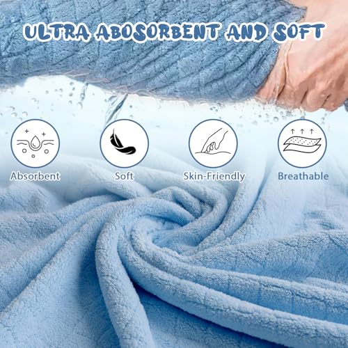 FUBANRAY Toddler Bath Towels with Hood 2-Pack