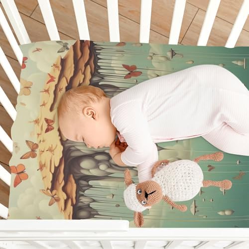 Wajiw Fairy Tale Crib Sheets for Girls and Boys 28x52In