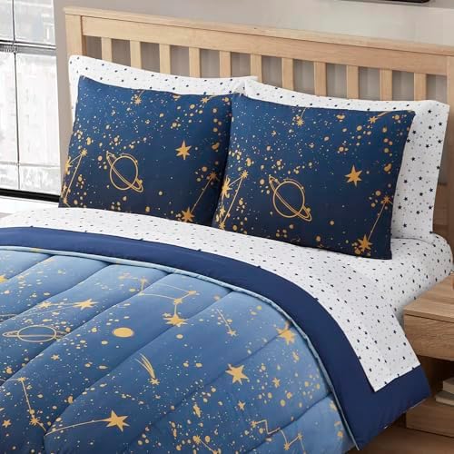 Galaxy Kids Bedding Set Bed in a Bag Full 1