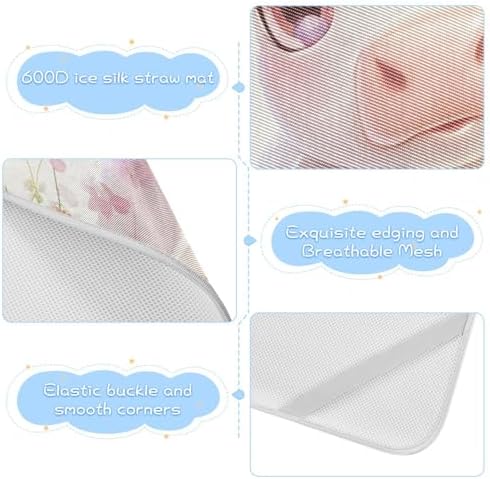 Cooling Baby Crib Mattress Pad 28x52in Waterproof Skin-Friendly