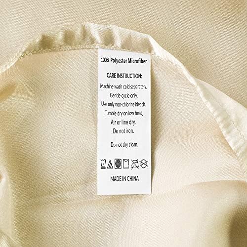 Silky Satin Toddler Pillowcases Set of 2 13x18 Champagne 1