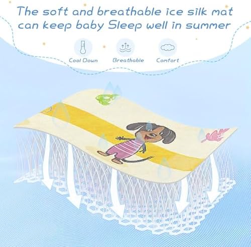 Cooling Baby Mattress Protector Pad 28x52 Reusable