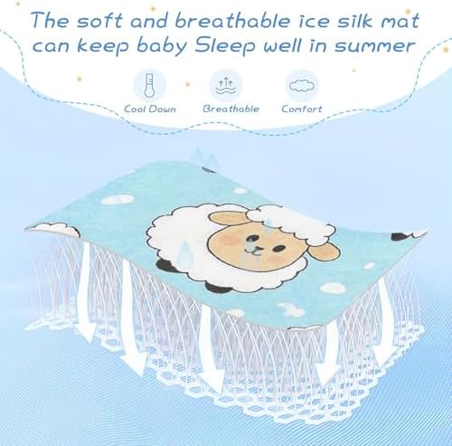 Cooling Baby Mattress Pad with Elastic 28x52 Inch