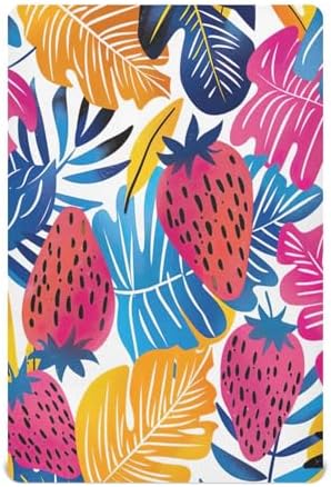 Wajiw Strawberry Crib Sheets Soft Breathable Fitted