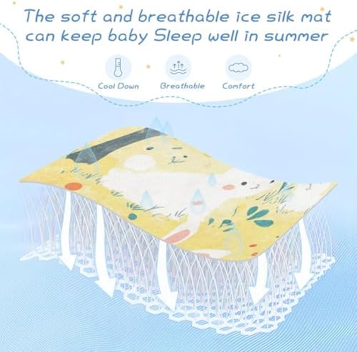 Cooling Baby Mattress Pads 28x52 Waterproof 4Sided for Kids Adults