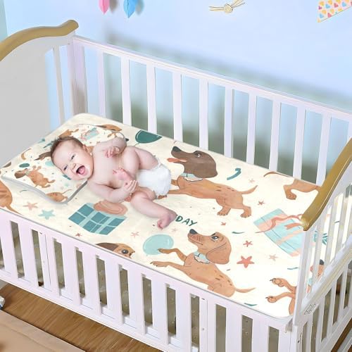 Cooling Cartoon Mattress Pad Protector 28x52 for Baby and Toddler