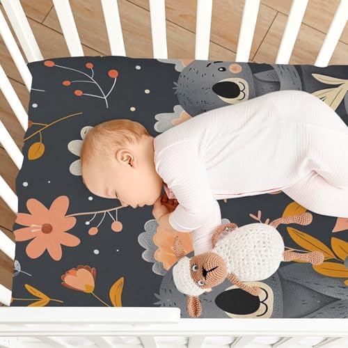 Wajiw Koala Crib Sheets for Soft and Breathable Sleep 1