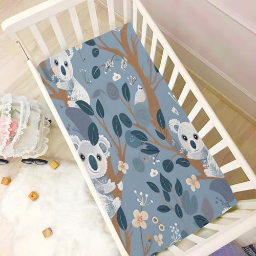 Wajiw Crib Sheets Soft Breathable Fitted for Standard and Toddler Mattresses