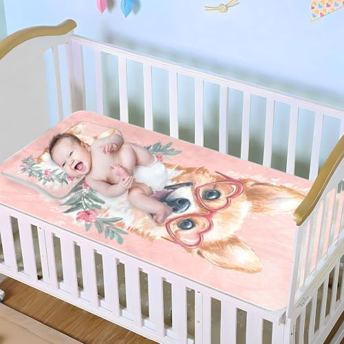Cooling Baby Mattress Pad 28x52 Crib Bumper Pad for Kids