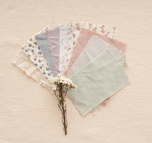 Fancy Clouds 10-Piece Flower Print Hair Bow Set for Girls