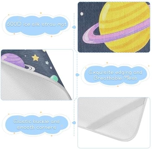 Cooling Baby Mattress Pad Waterproof 28x52 Reusable for Crib and Toddler