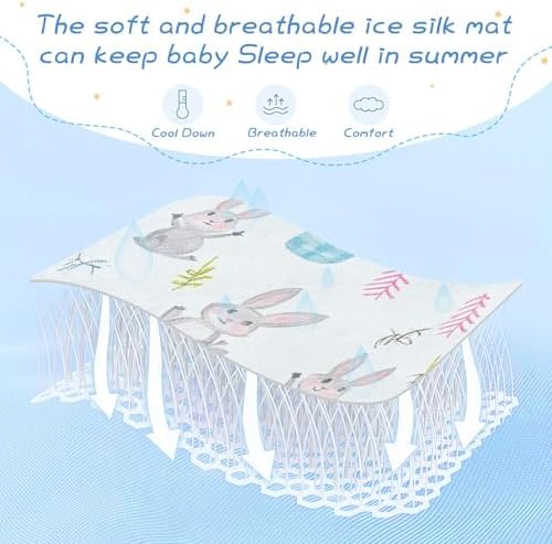 Cute Easter Animals Cooling Baby Crib Mattress Pad 28x52