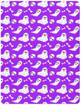 Qilmy Halloween Ghosts Crib Sheet Soft Breathable for Baby