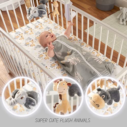 Oberlux Musical Baby Crib Mobile - Jungle Animal Theme