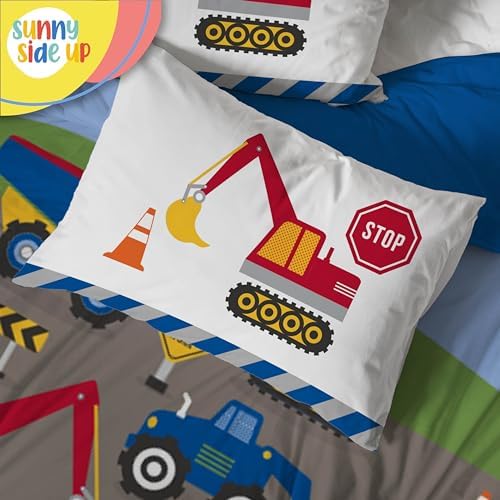 Sunny Side Up Construction Zone Toddler Comforter Set