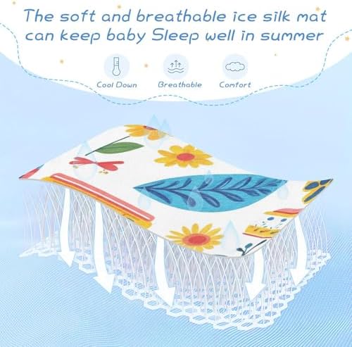 Cute Cartoon Car Sunflower Baby Mattress Pad