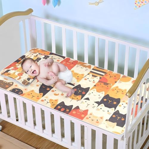 Cooling Waterproof Crib Mattress Pad for Baby