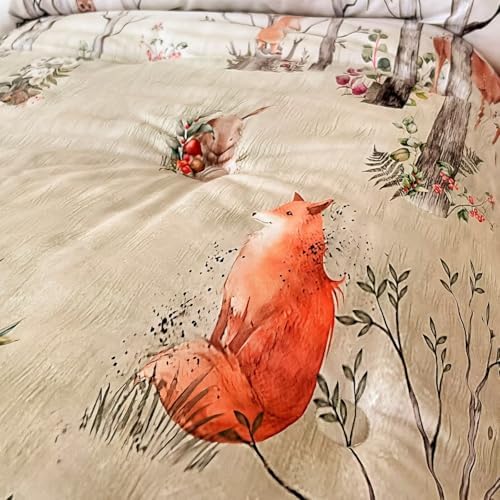 4 Pieces Woodland Animal Toddler Bedding Set