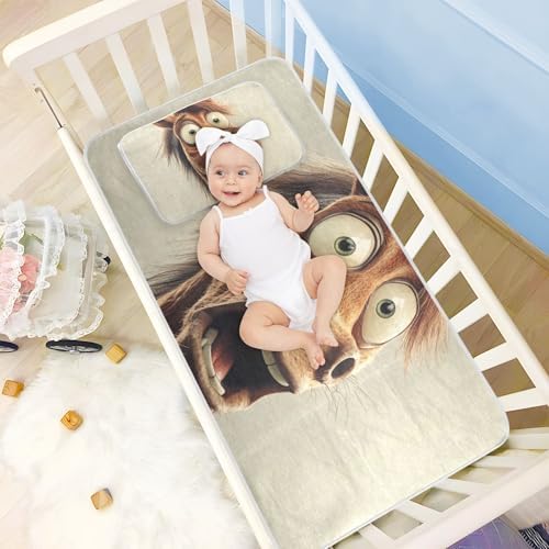 Cooling Funny Horse Design Baby Mattress Pad Protector 28x52 Reusable