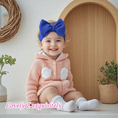 Baby Girl Bows Wide Headband Newborn Hairband Gift Red Blue